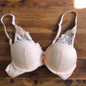 Auden light peach High Apex Push Up Bra 32B